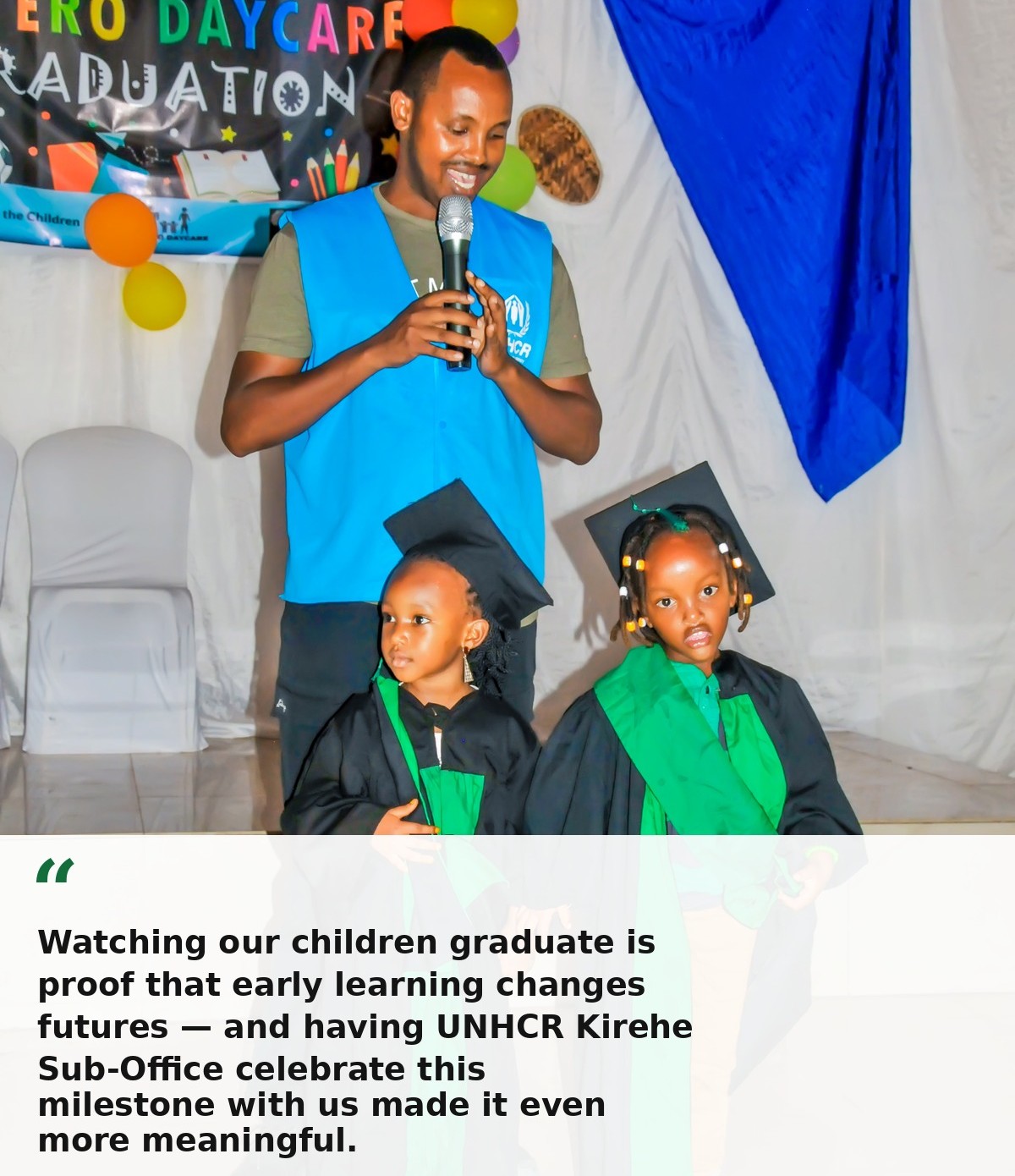 Itetero Daycare Graduates Its Youngest Class, With UNHCR Kirehe Sub-Office in Attendance
